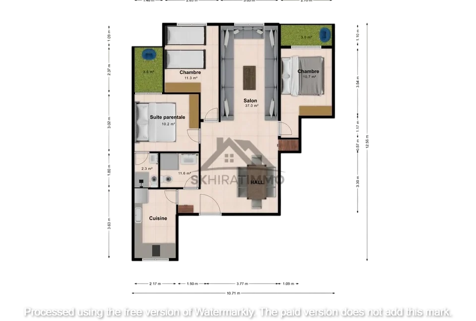 Appartement de 95 m²